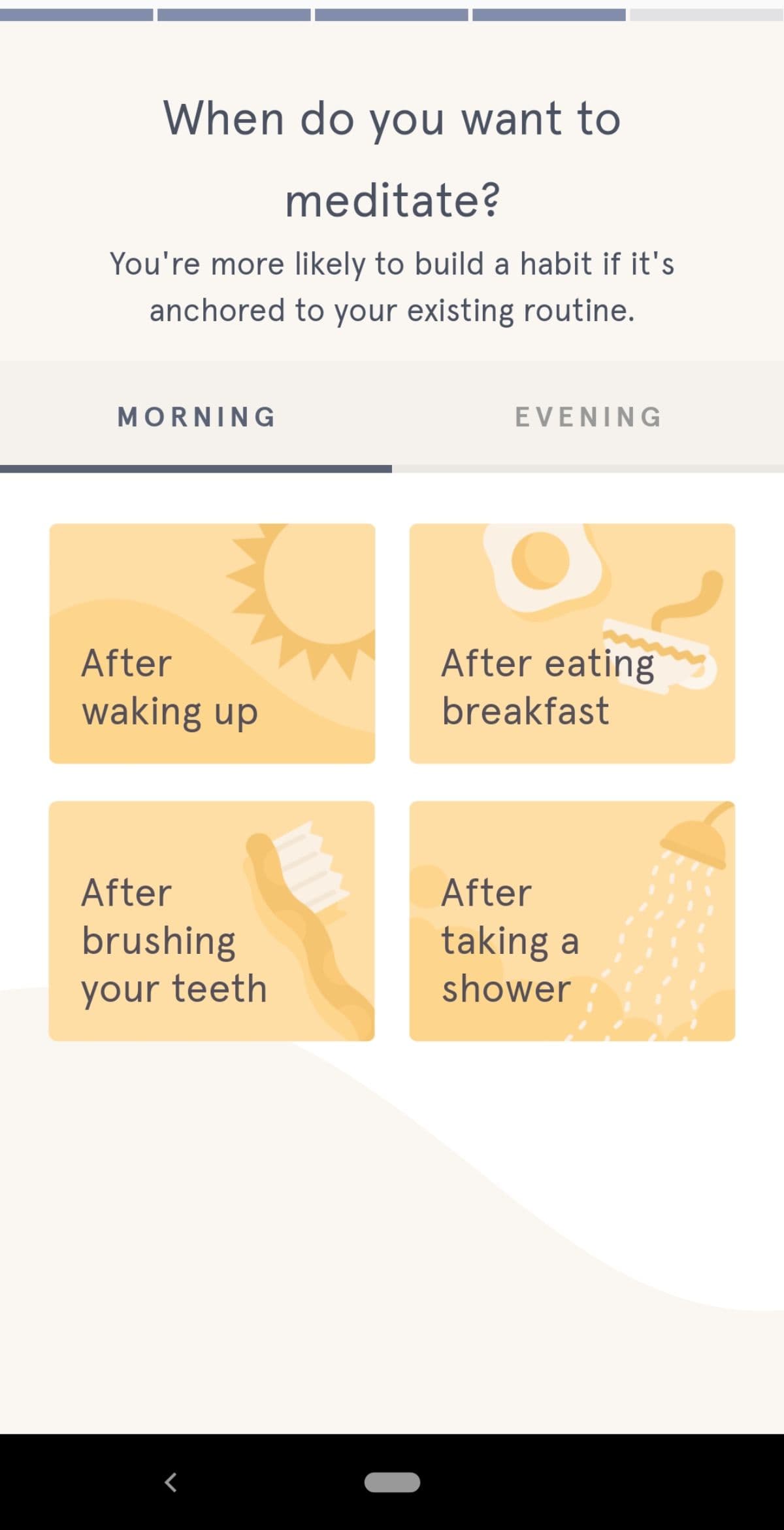 Headspace user onboarding flows 