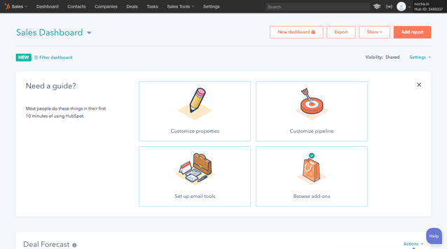 HubspotCRM Onboarding