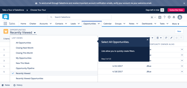 Salesforce onboarding