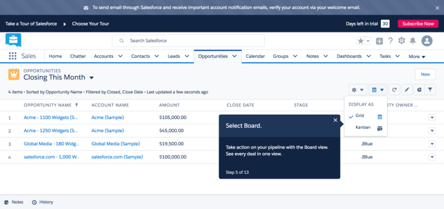 Salesforce onboarding