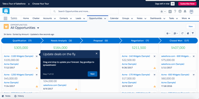 Salesforce onboarding