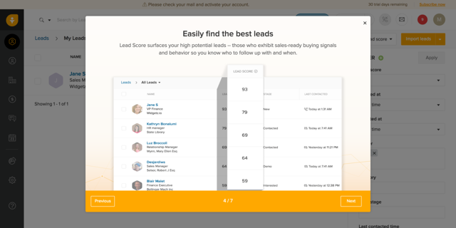 Freshsales User Onboarding