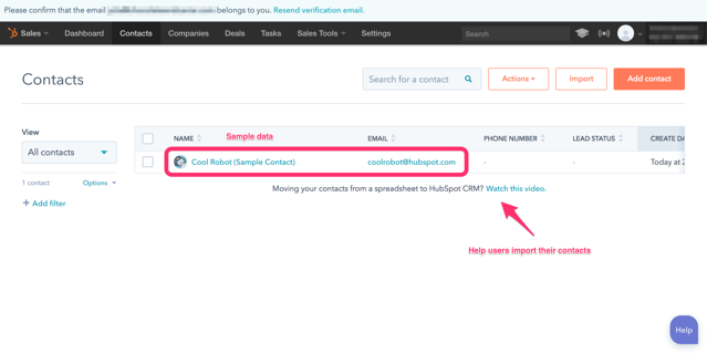 HubspotCRM Onboarding