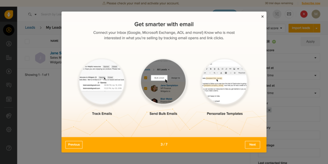 Freshsales User Onboarding