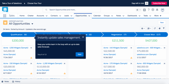 Salesforce onboarding