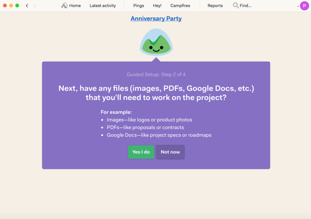 basecamp desktop onboarding